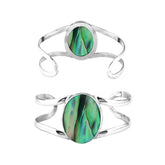 SB-128-AB Sterling Silver Bracelet With Abalone Shell Jewelry Bali Designs Inc